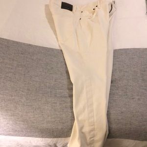 White 34” x 30” express slim fit Rocco slim leg